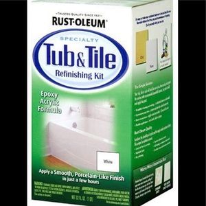 Rust-Oleum 7860519 Tub And Tile Refinishing 2-Part Kit, White, 32 Fl Oz